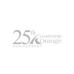 Leadership Orange logo in greyscale