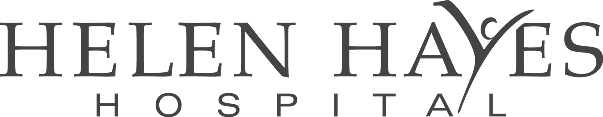 Helen Hayes logo gray Helen Hayes Hospital logo